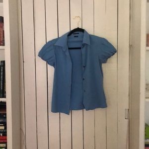 Cap sleeve button down